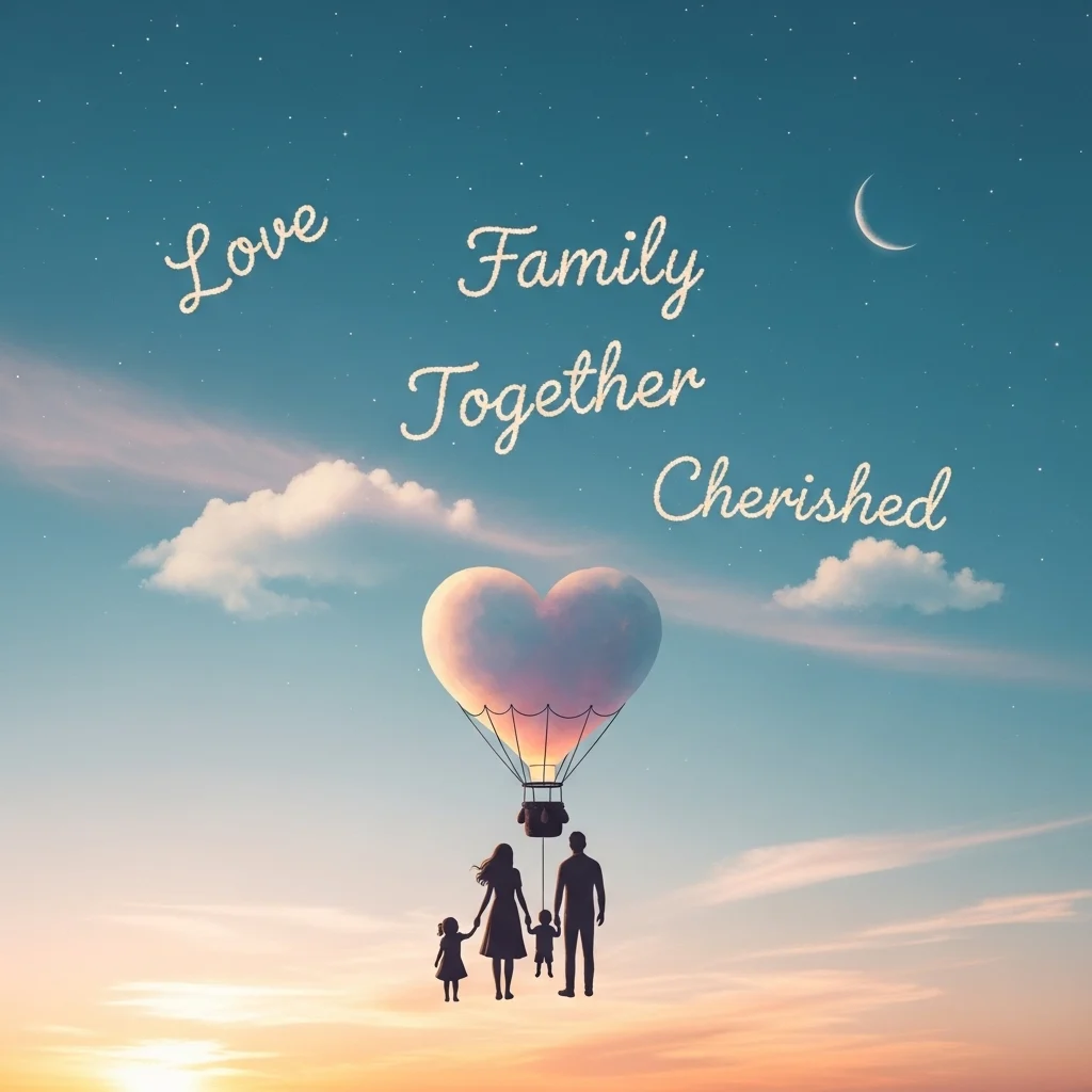 Love and Family Sky Captions for Instagram