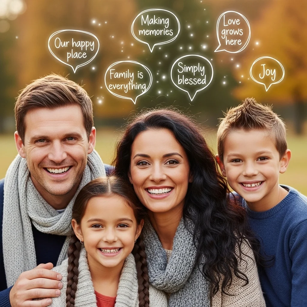 Love & Family Smile Captions