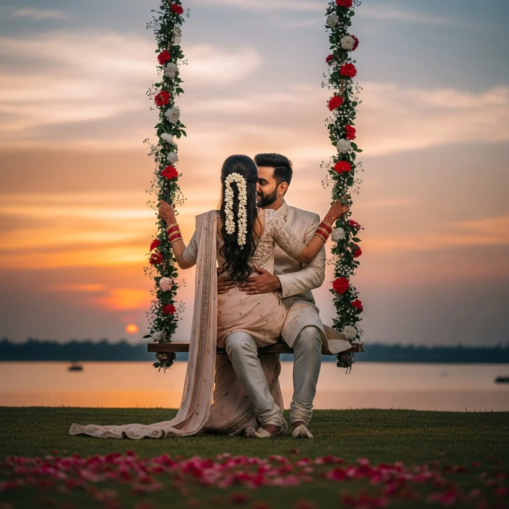 Romantic Saree Captions