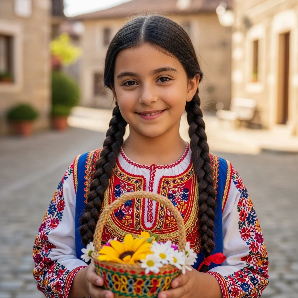 Short Captions for Traditional Look for Girl