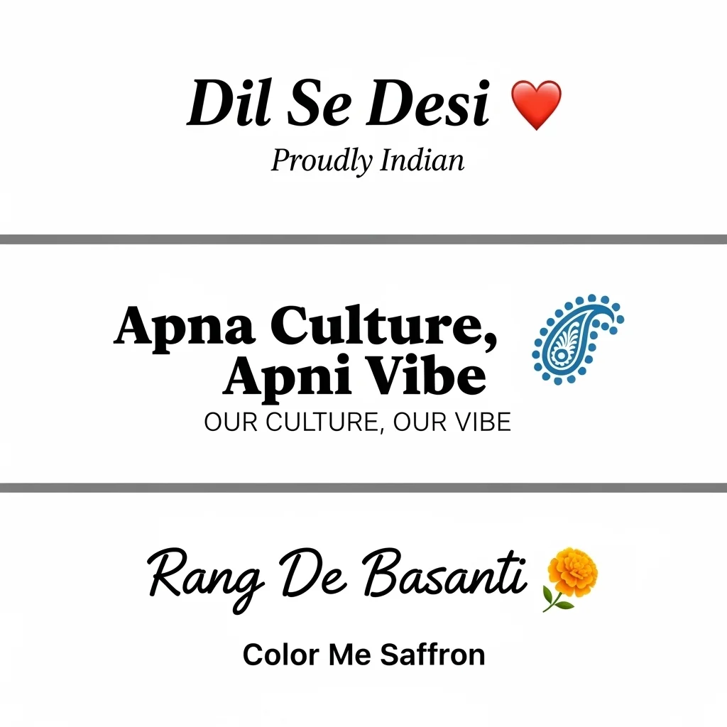 Short Desi Captions for Instagram