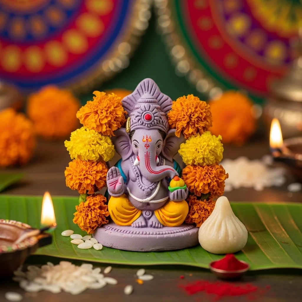 Short Ganpati Captions for Instagram in Marathi