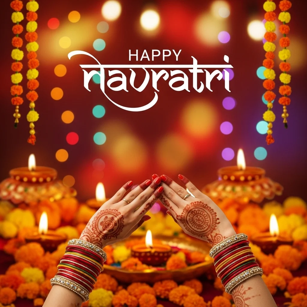 Short Navratri Captions for Instagram