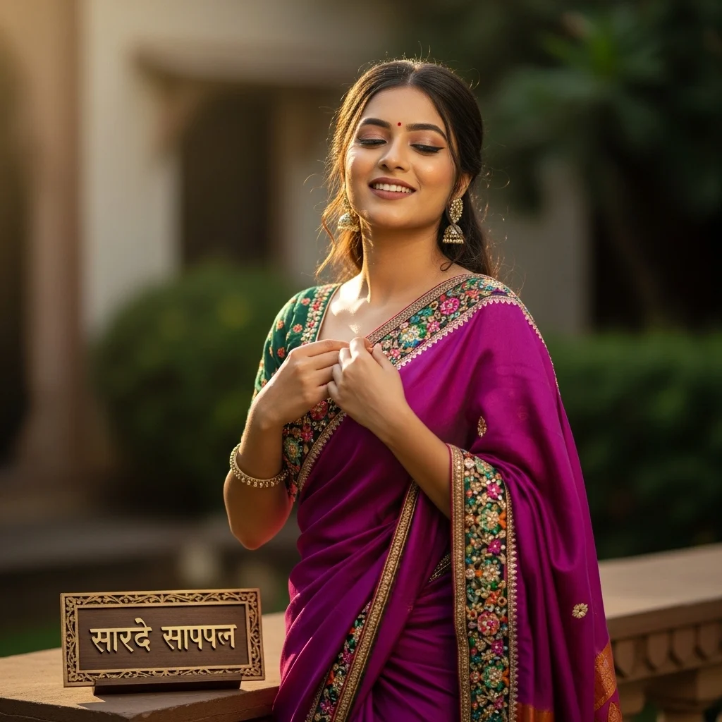 Short Saree Captions for Instagram in Marathi