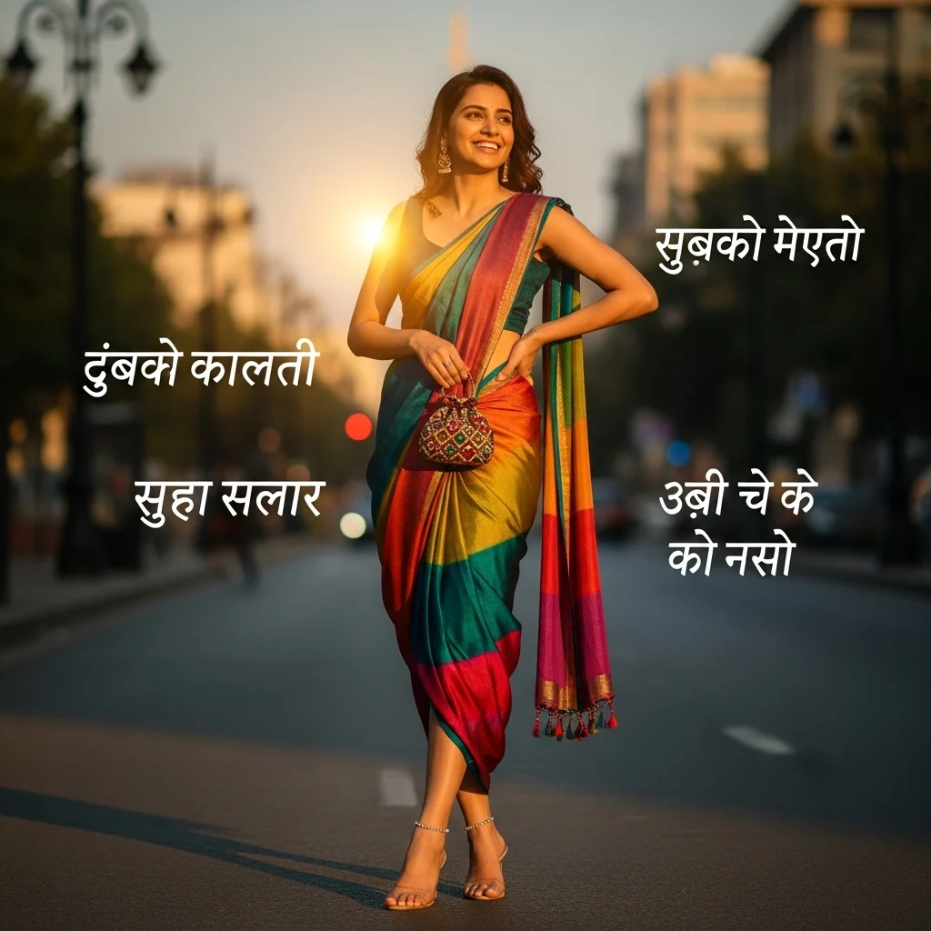 Short Saree Captions in Hindi