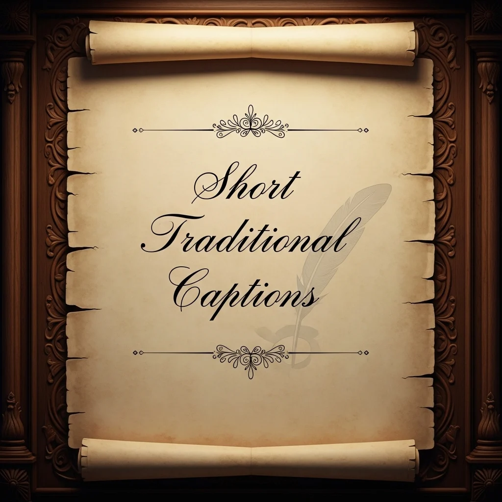 Short Traditional Captions
