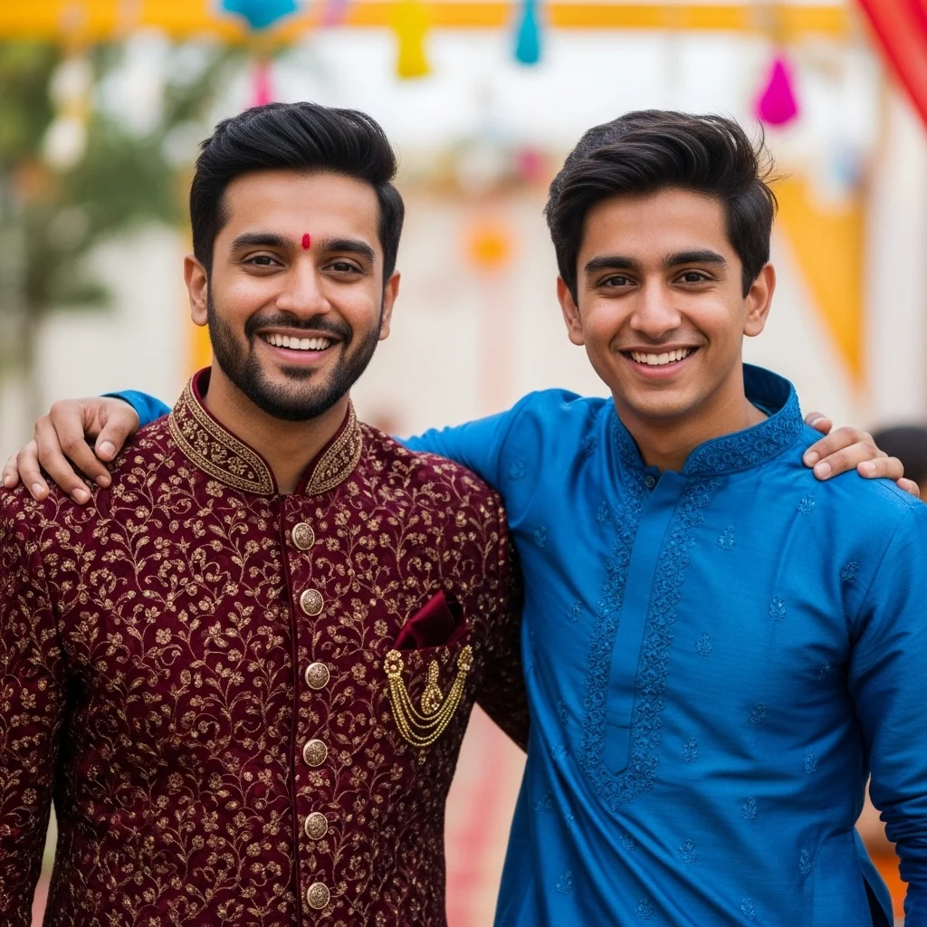 Traditional Outfit Brother Captions for Instagram