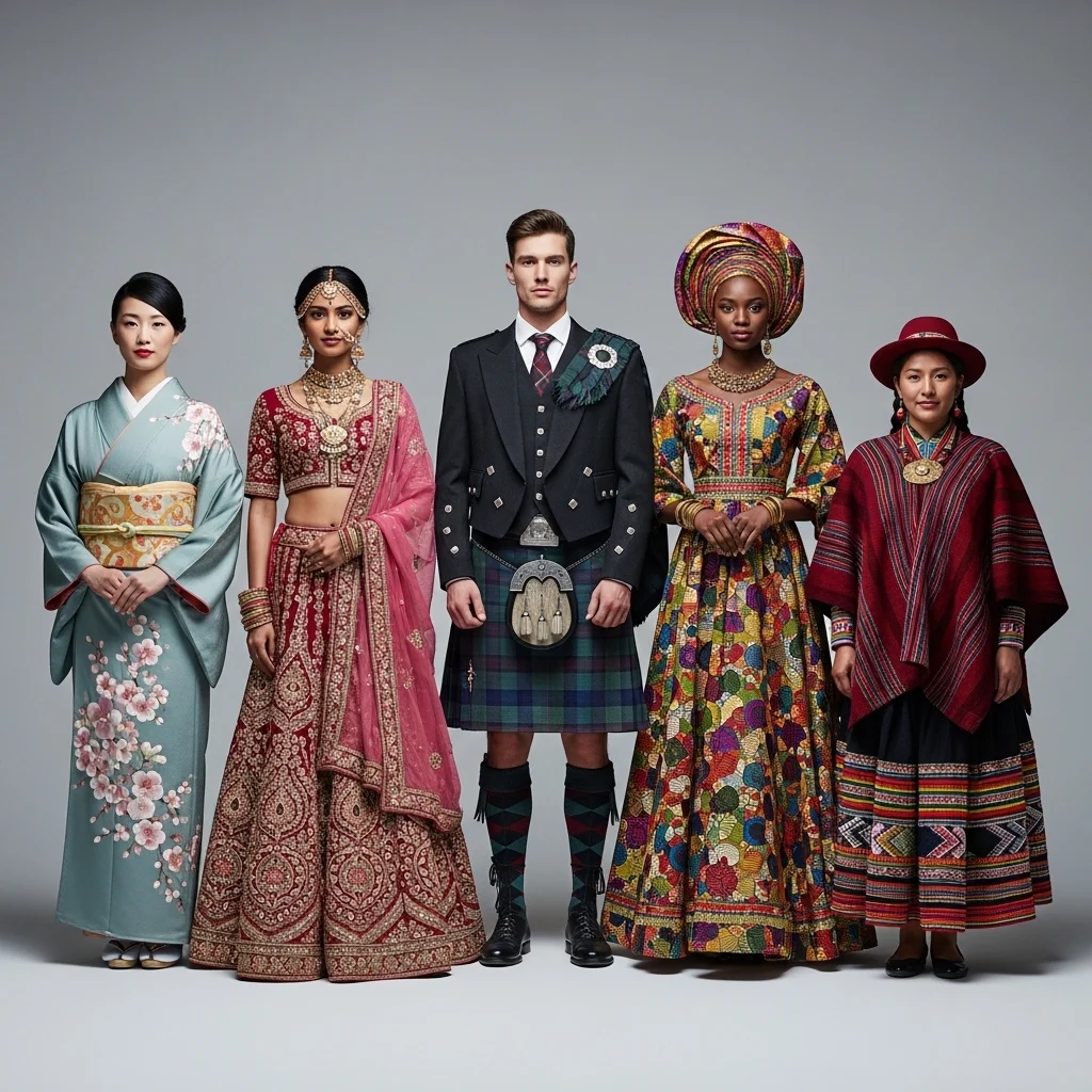 Traditional Outfit Captions