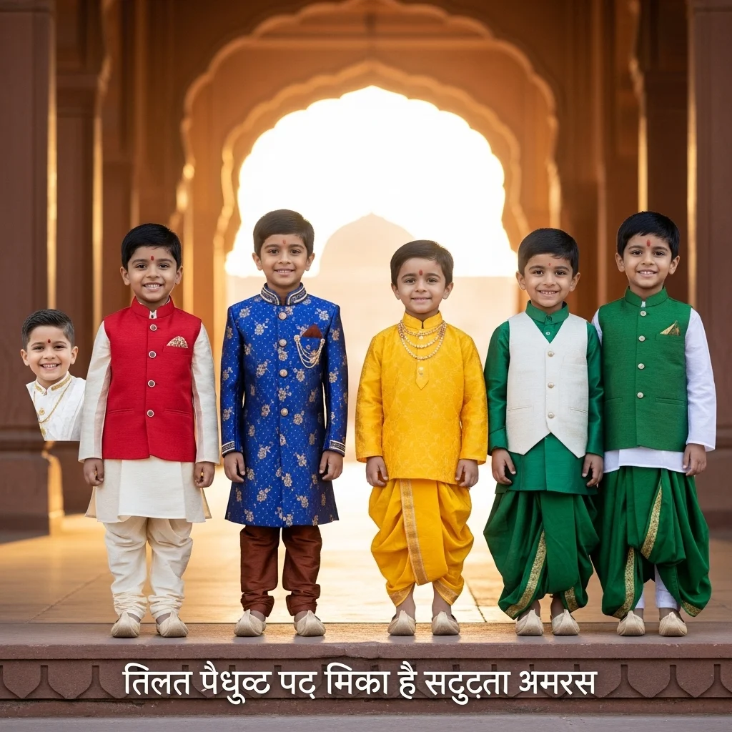 Traditional Outfit Captions for Boys in Hindi
