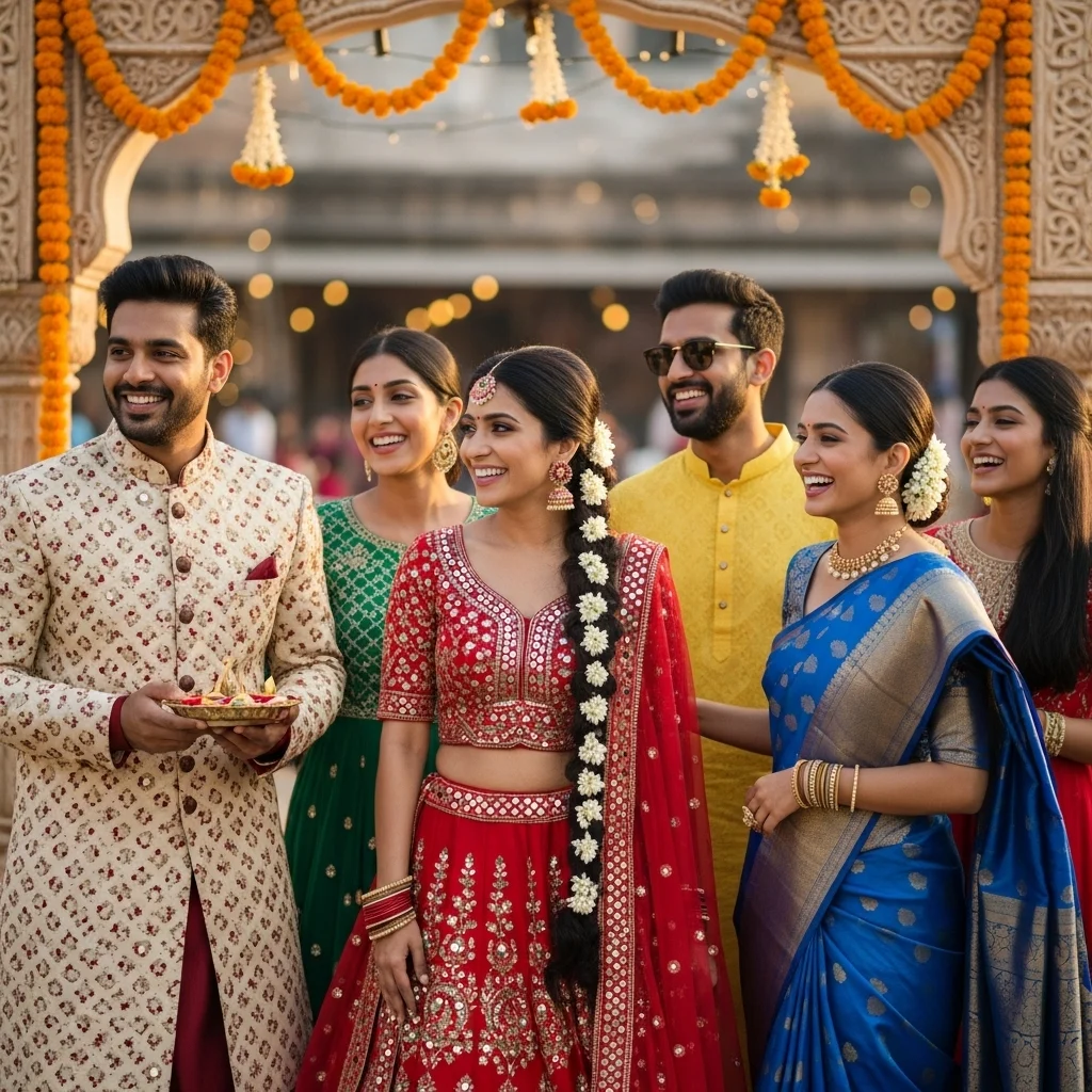 Traditional Outfit Captions for Festive Posts