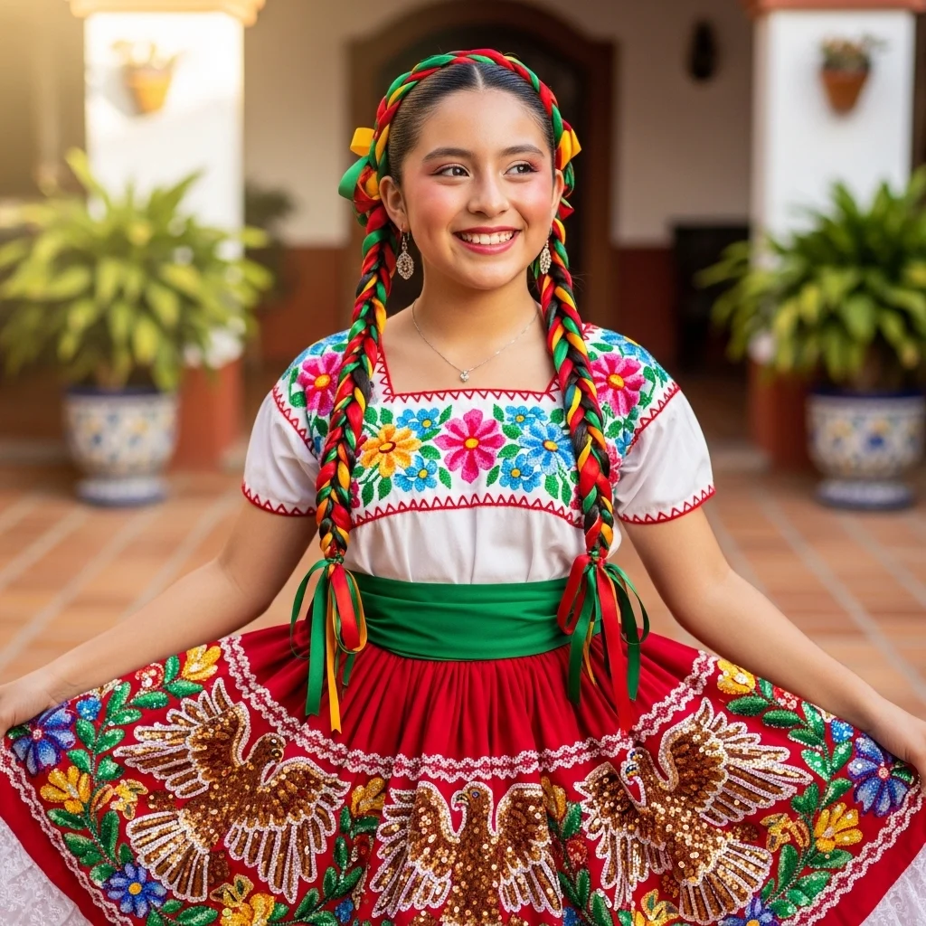 Traditional Outfit Captions for Girls