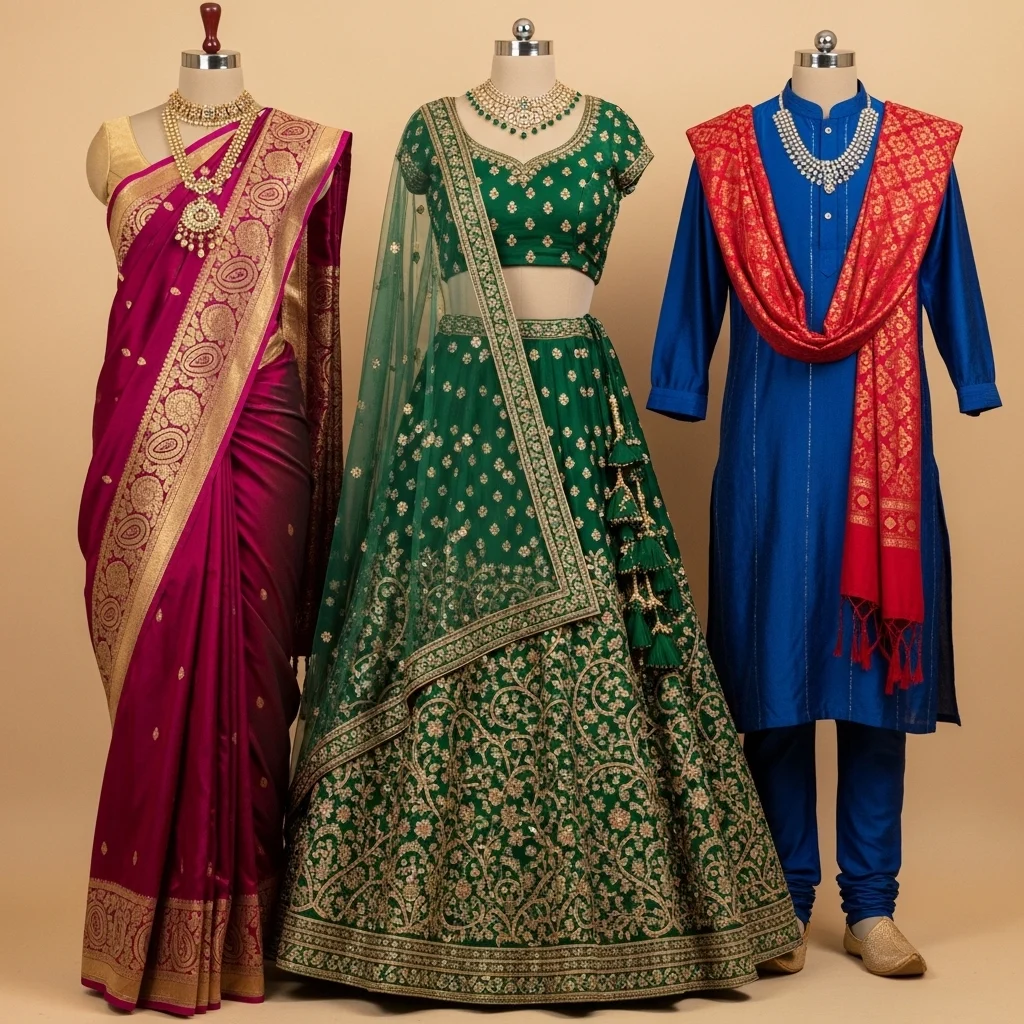 Traditional Outfit Captions (Saree, Lehenga, Kurta Looks)