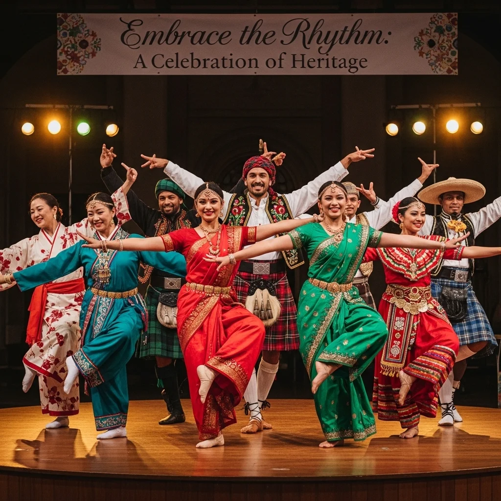 Traditional Outfit Dance Captions