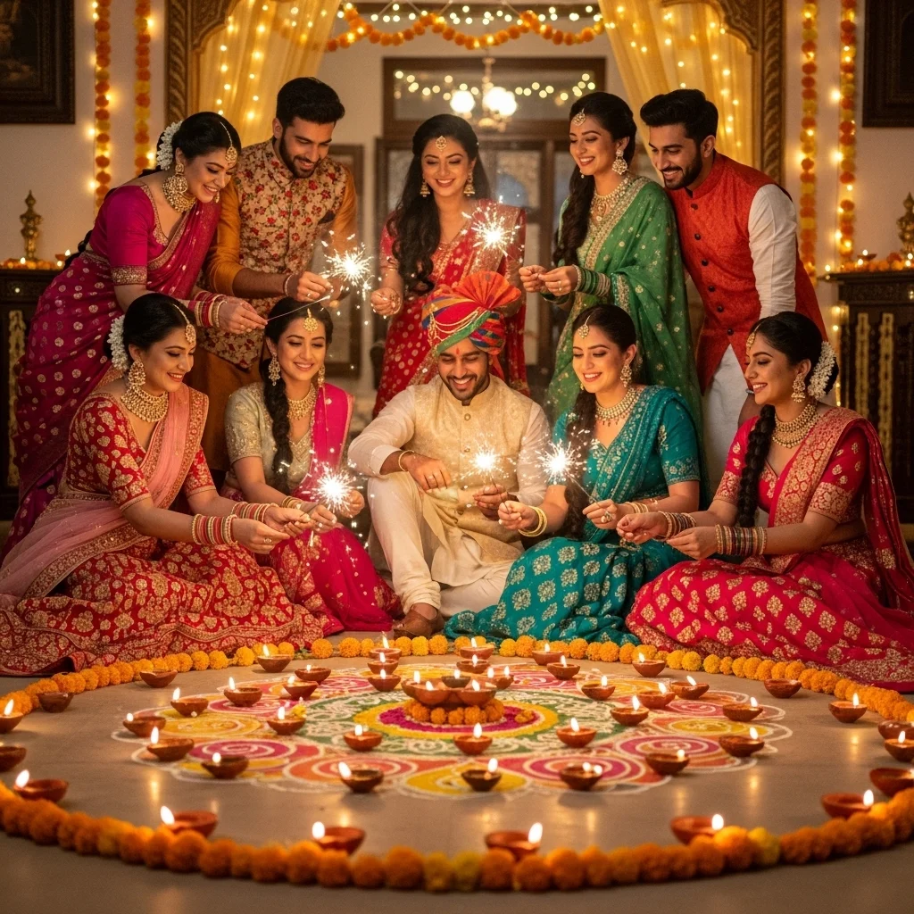 Traditional Outfit Diwali Captions