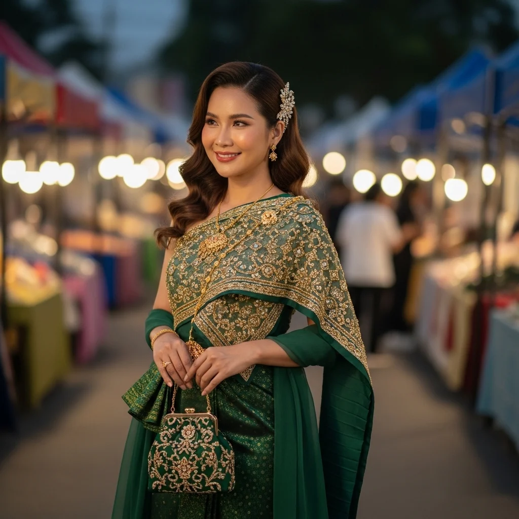 Traditional Outfit Evening Captions for Instagram