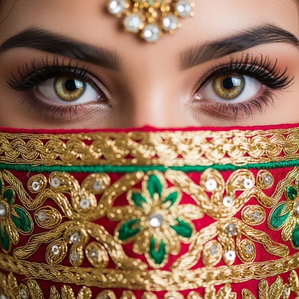 Traditional Outfit Eyes Captions for Instagram