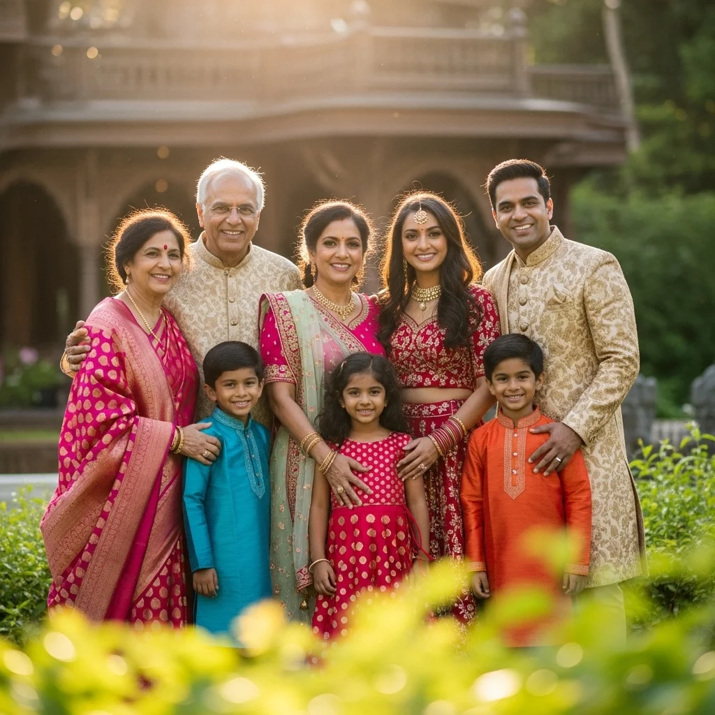 Traditional Outfit Family Captions for Instagram