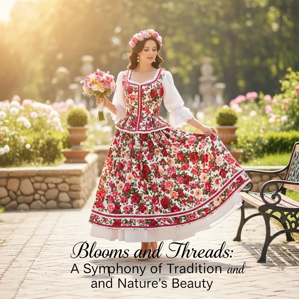 Traditional Outfit Flower Captions for Instagram