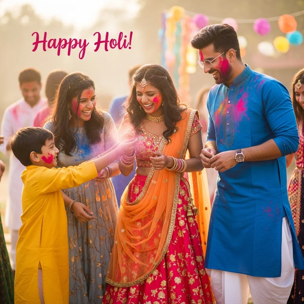 Traditional Outfit Holi Captions for Instagram