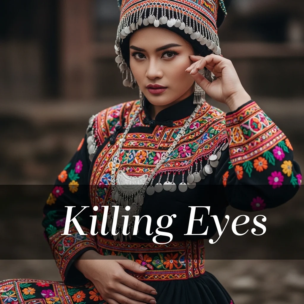 Traditional Outfit Killing Eyes Captions for Instagram