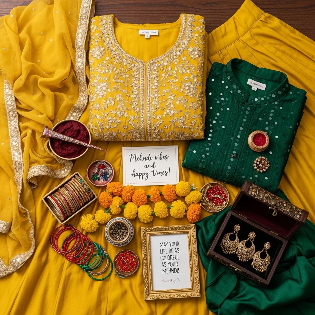 Traditional Outfit Mehndi Captions for Instagram