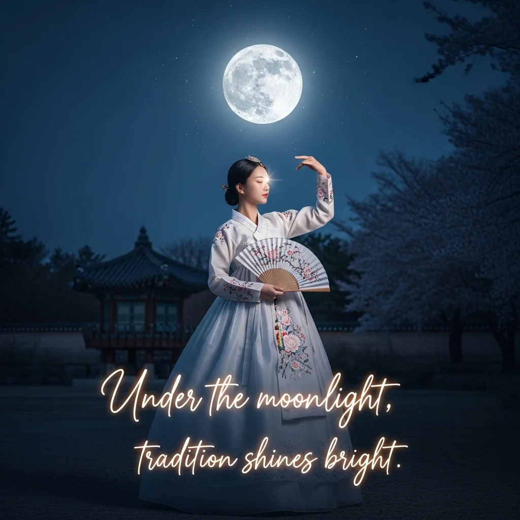 Traditional Outfit Moon Captions for Instagram