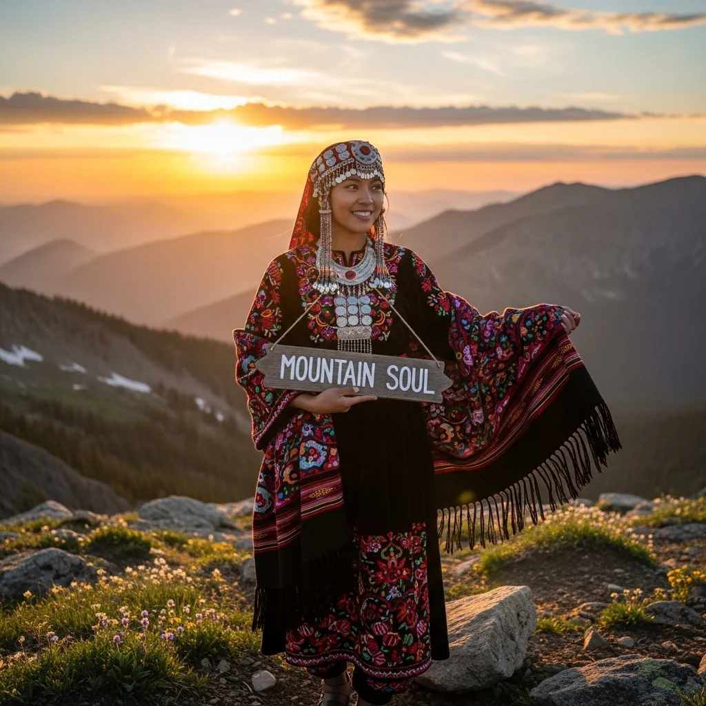 Traditional Outfit Mountain Captions for Instagram