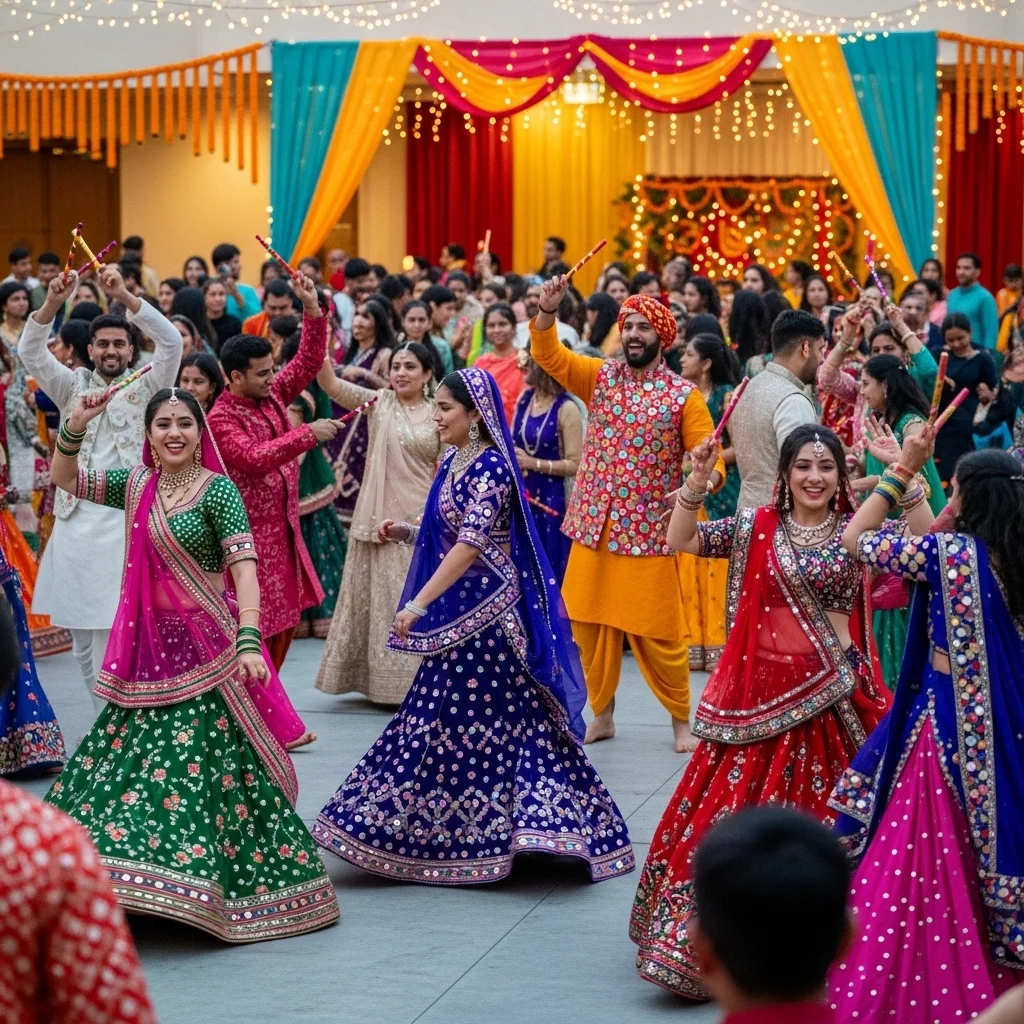 Traditional Outfit Navratri Captions