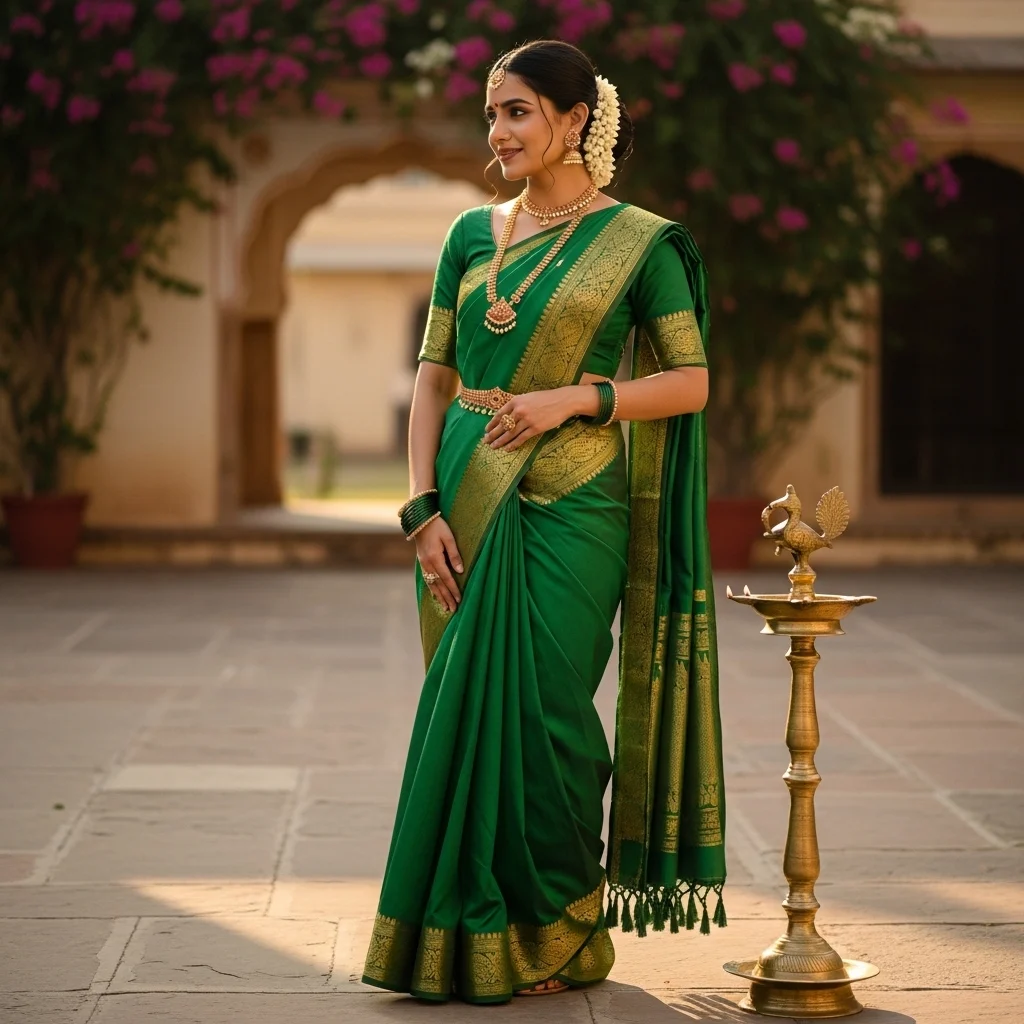 Traditional Outfit Saree Captions