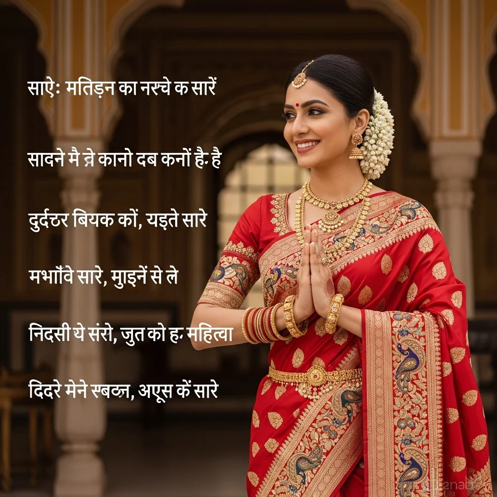 Traditional Outfit Saree Captions in Hindi