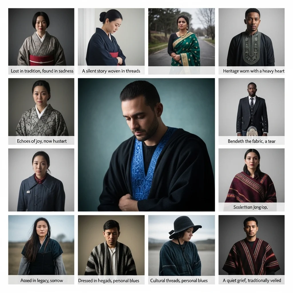 Traditional Outfit Short Sad Captions for Instagram