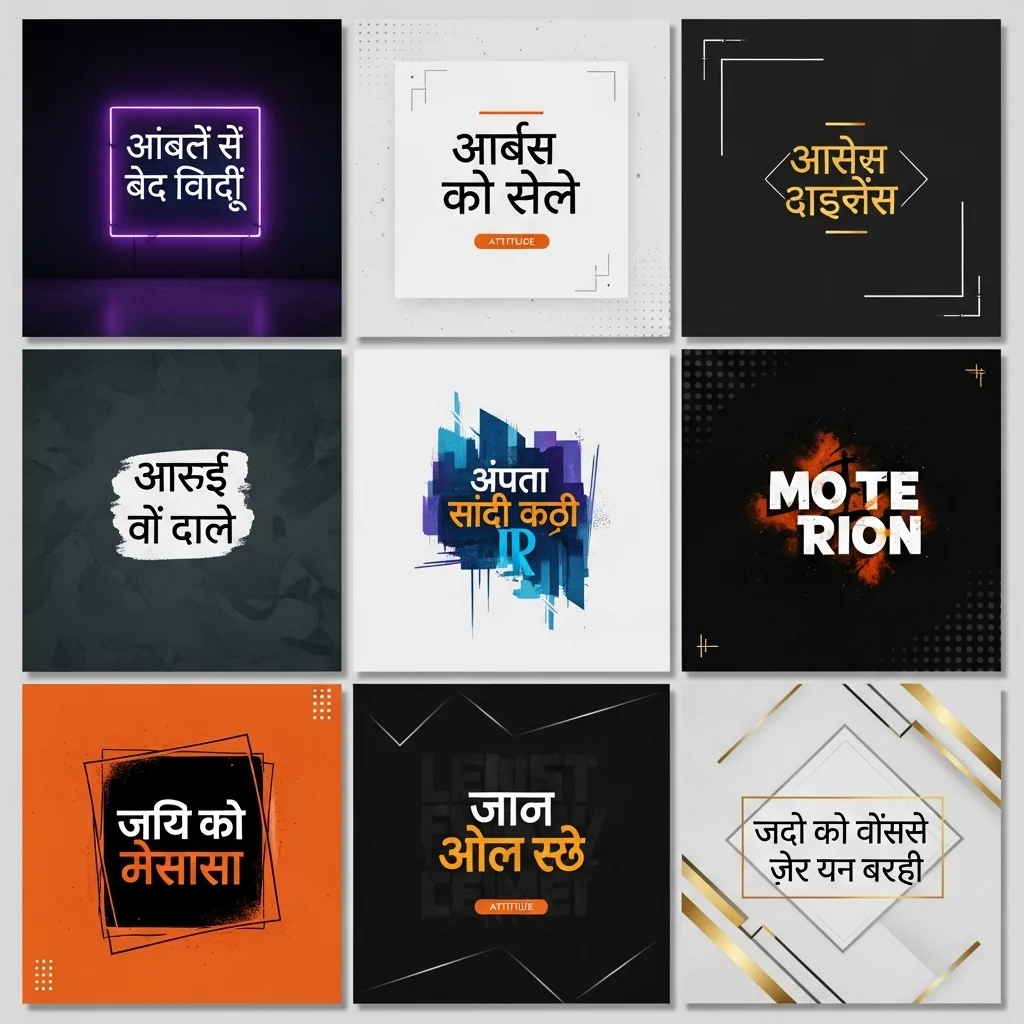 Trending Hindi Attitude Captions for Instagram (Modern & Stylish)