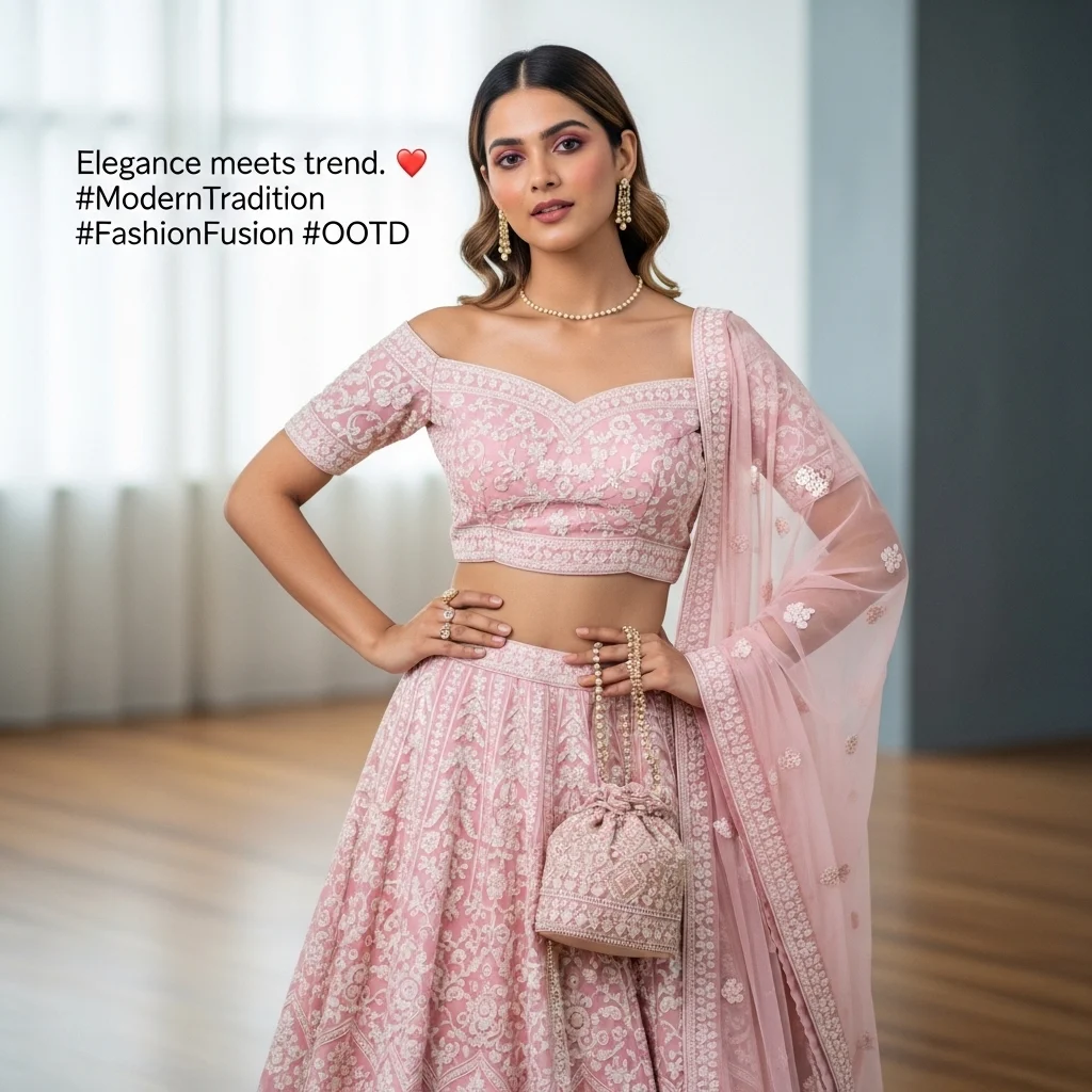 Trendy & Modern Traditional Wear Captions for Instagram