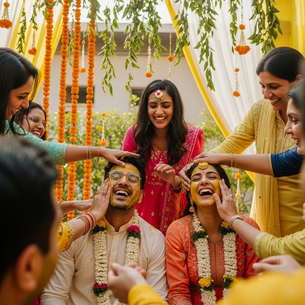 Trendy Haldi Reel Caption Ideas