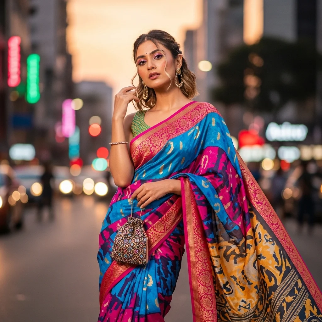Trendy Saree Captions for Modern Girls