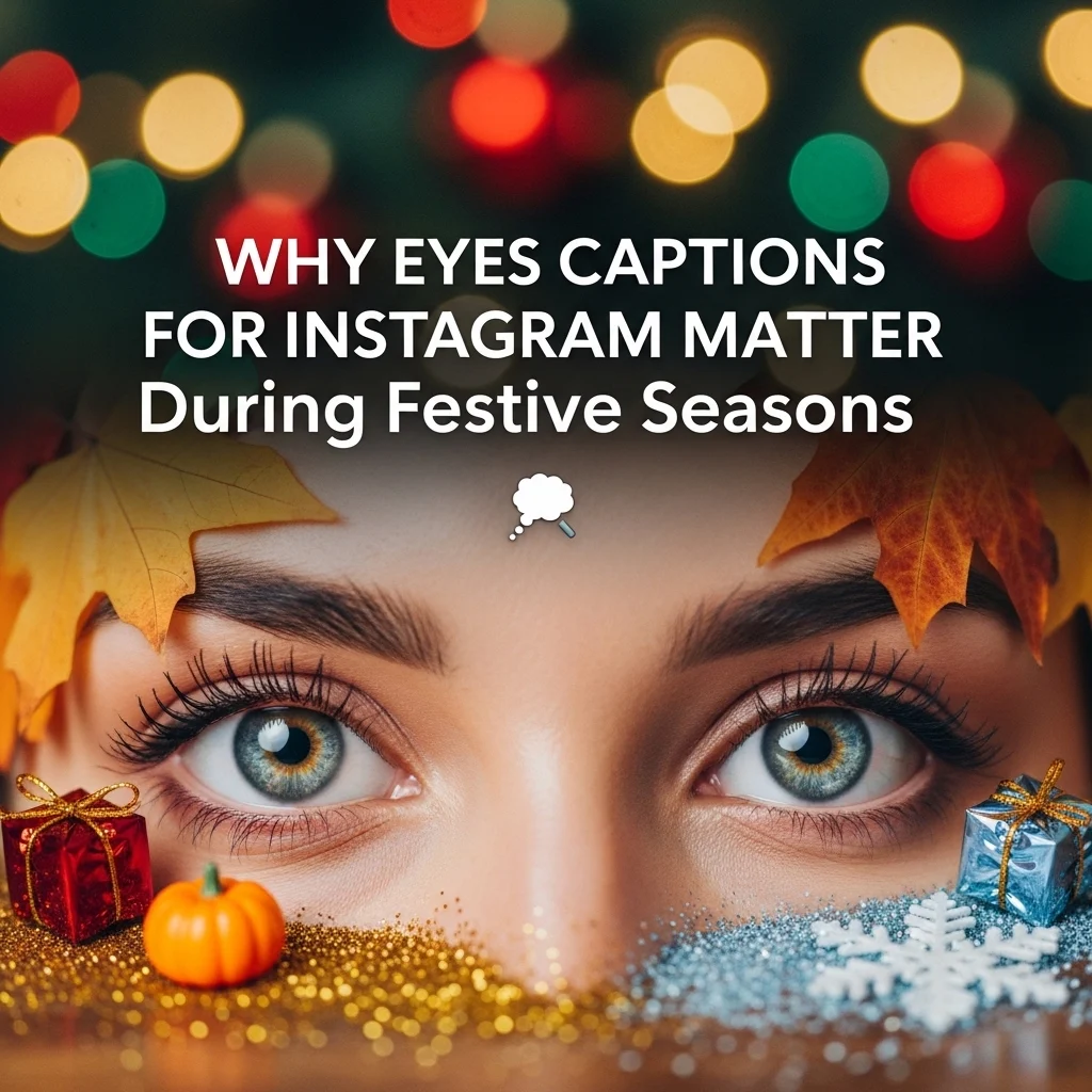 Why Eyes Captions for Instagram Matter During Festive Seasons