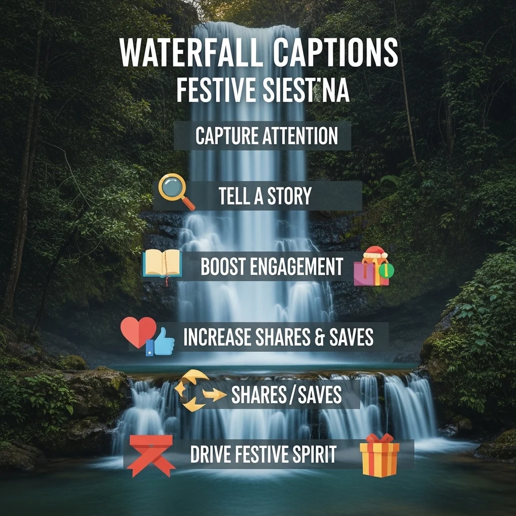 Why Waterfall Captions Matter for Festive Posts