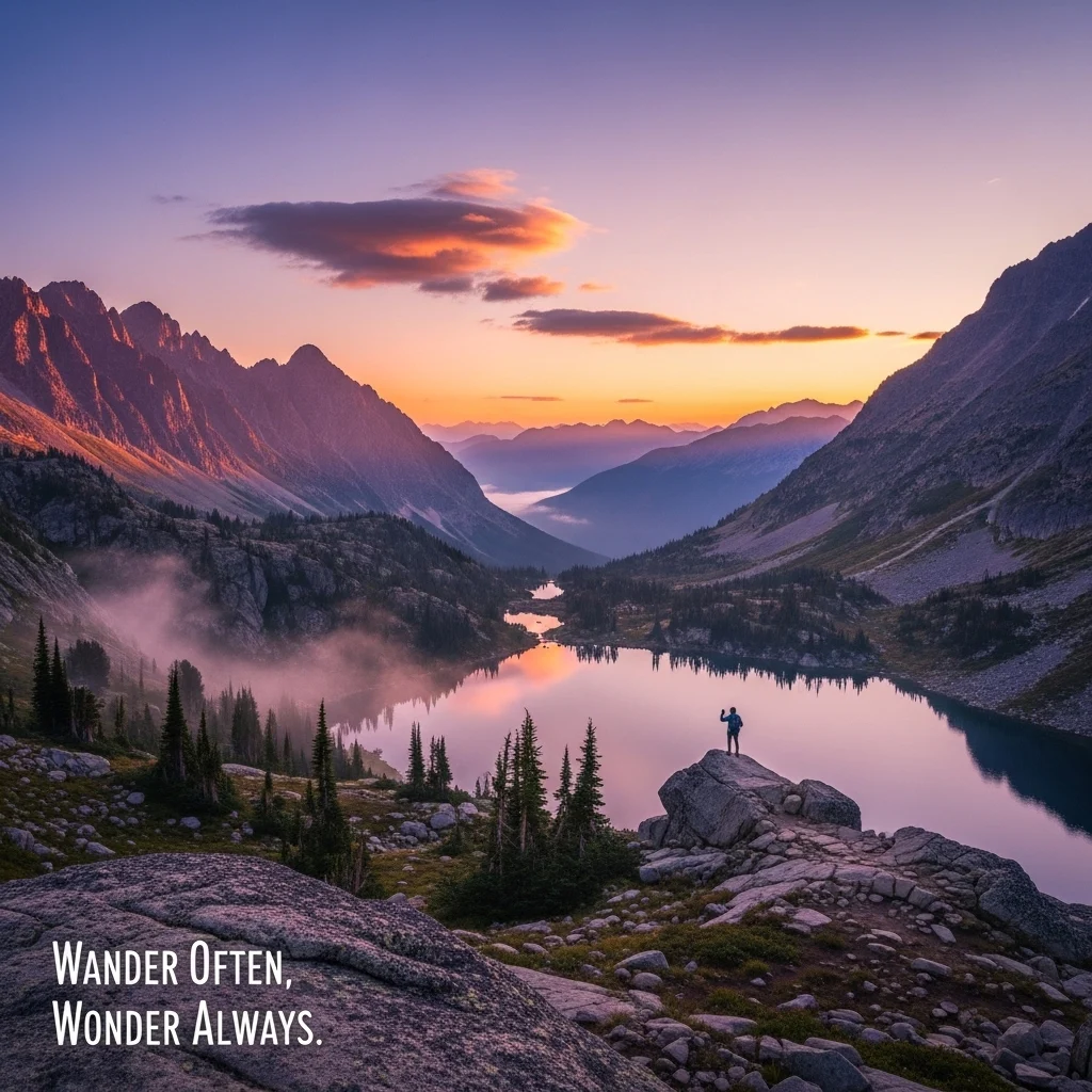 Aesthetic Mountain Captions