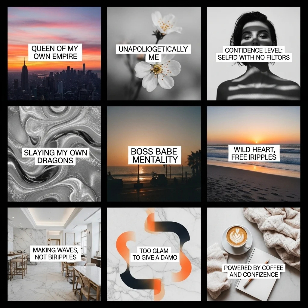 Aesthetic Short Captions for Instagram for Girl Attitude