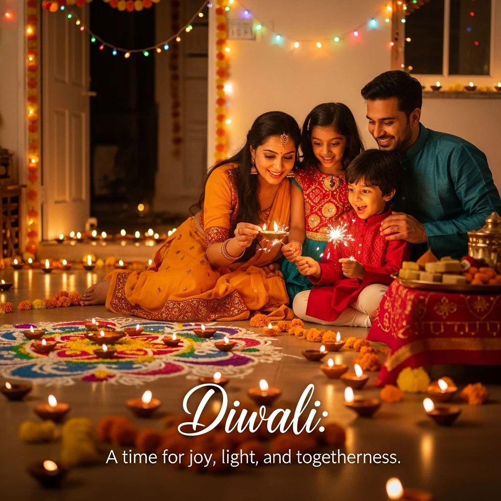 Classic Captions for Diwali Post