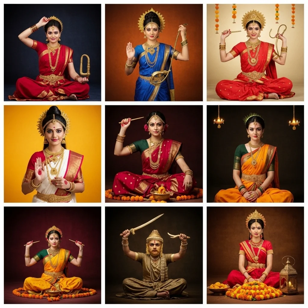 Classic Captions for Navratri