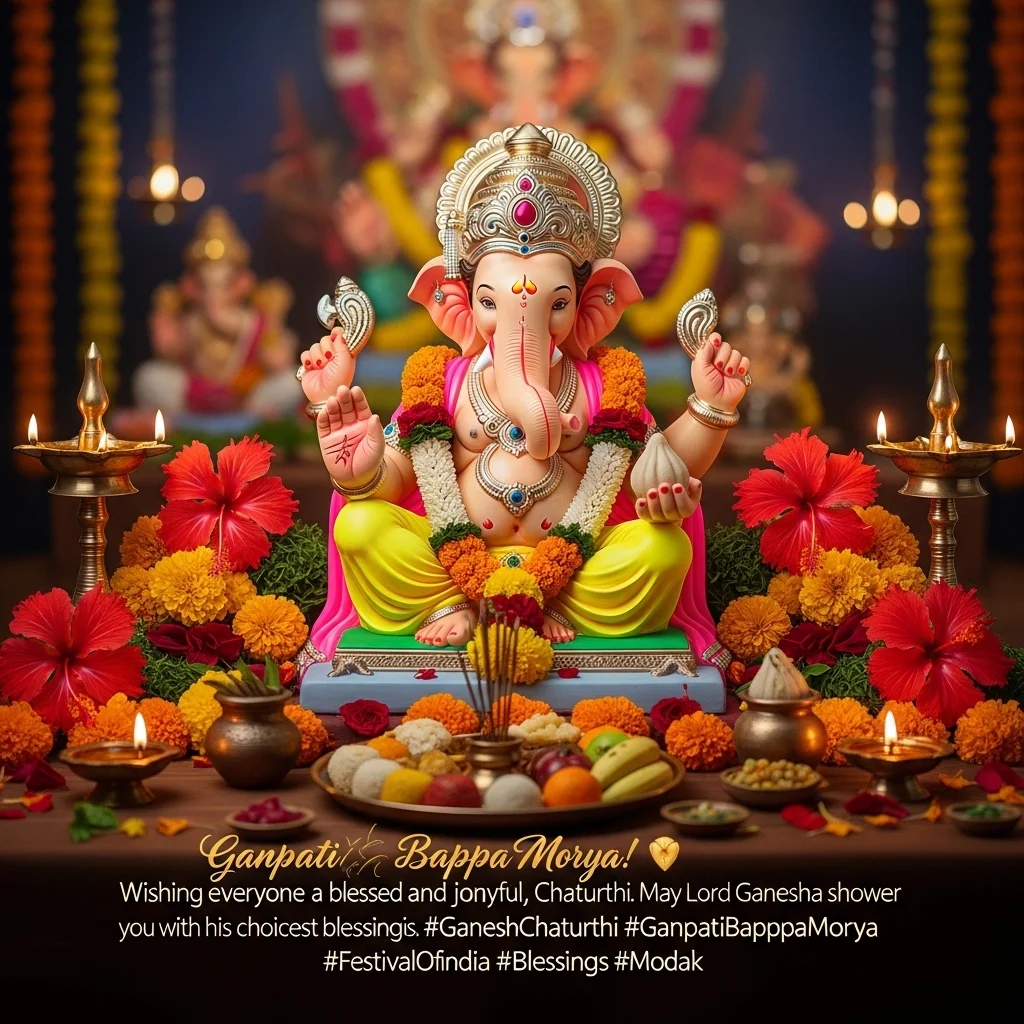 Classic Ganpati Captions for Instagram