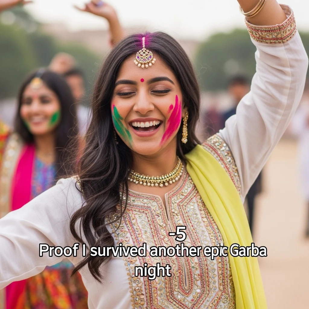 Funny and Playful Garba Captions