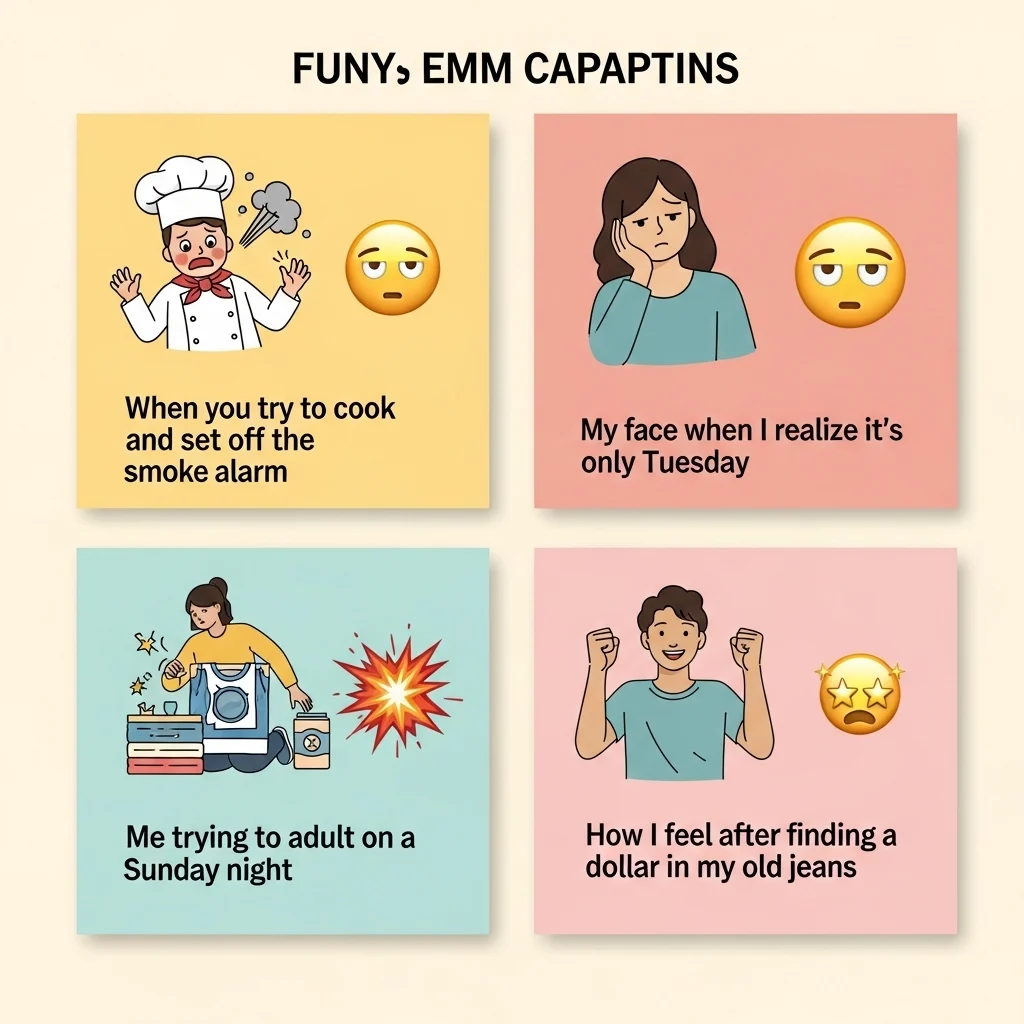 Funny Emoji Captions for Instagram