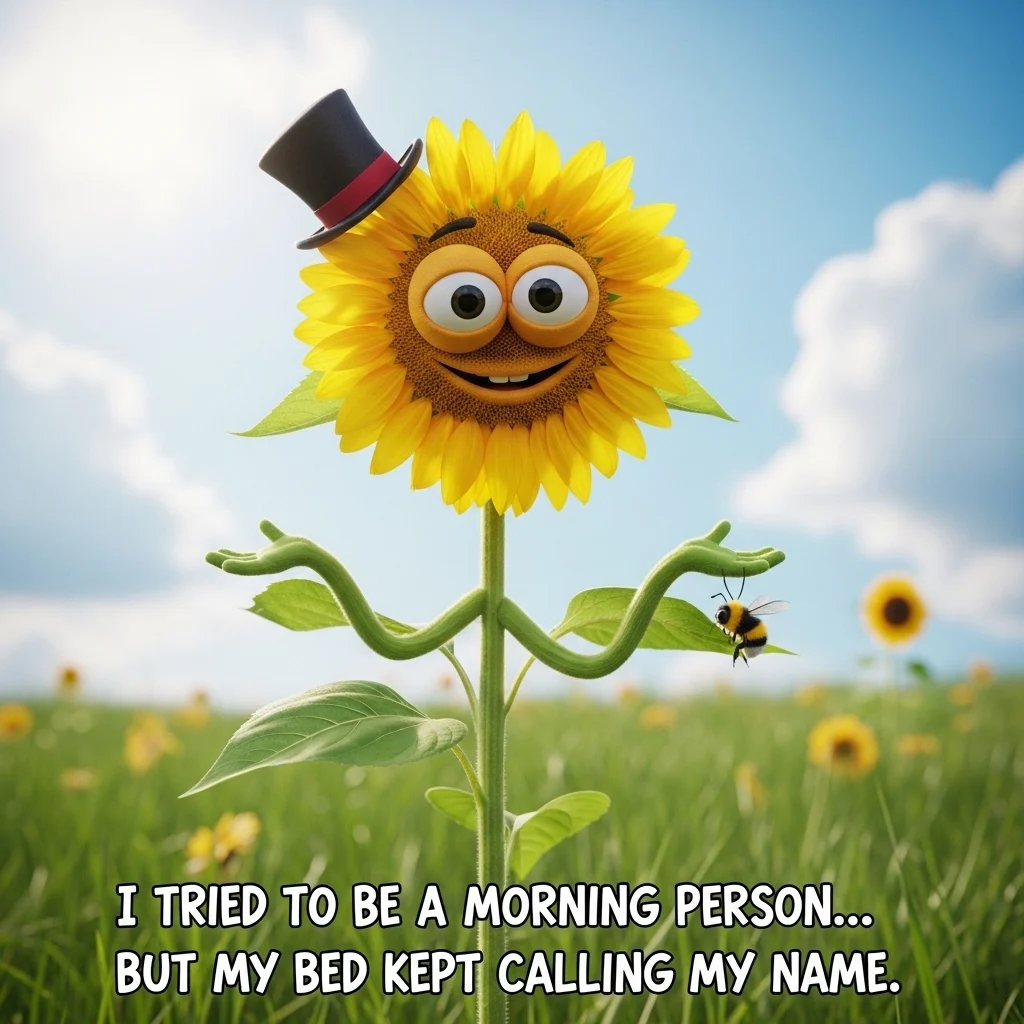 Funny Flower Captions