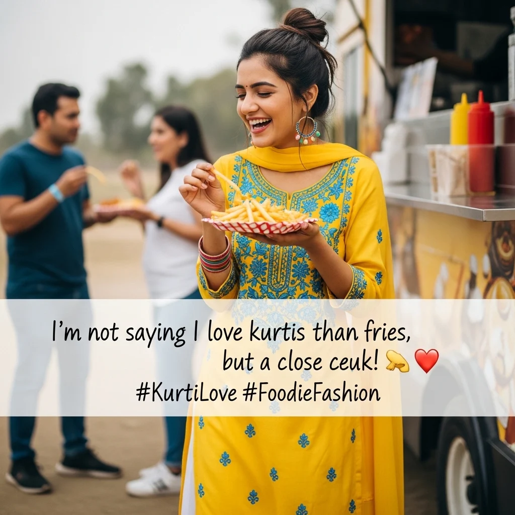 Funny Kurti Captions for Instagram