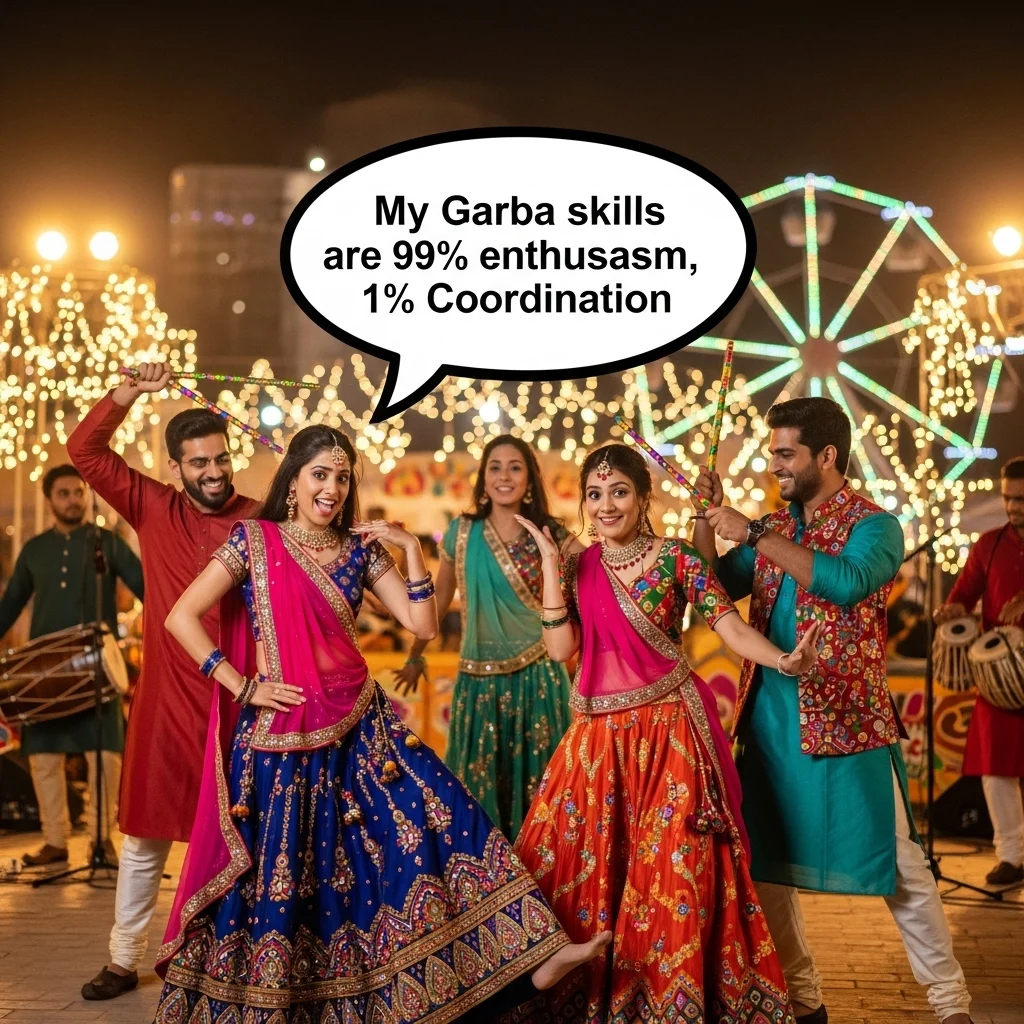 Funny Navratri Captions