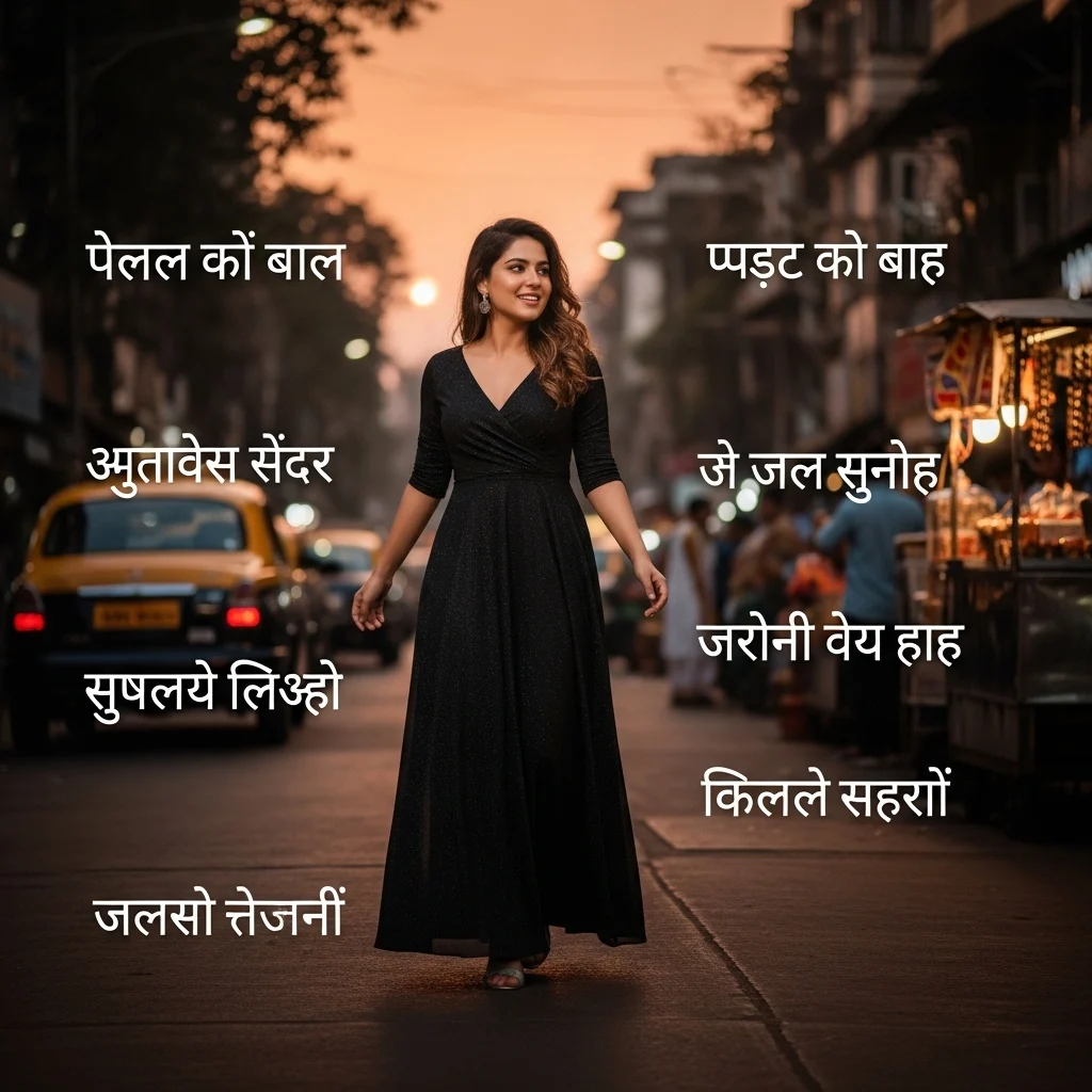 Hindi Black Dress Captions for Instagram