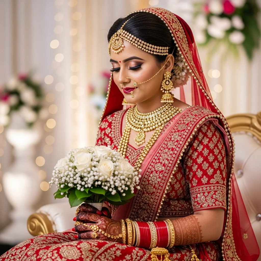 Hindi Bride Captions