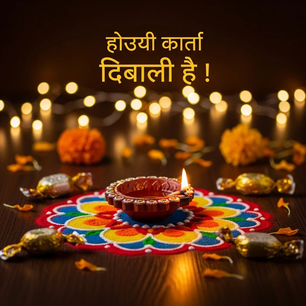 Hindi Captions for Diwali Post